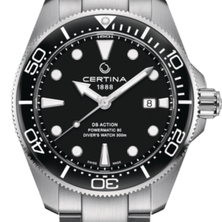 Certina Action Diver mit schwarzem Ziffernblatt